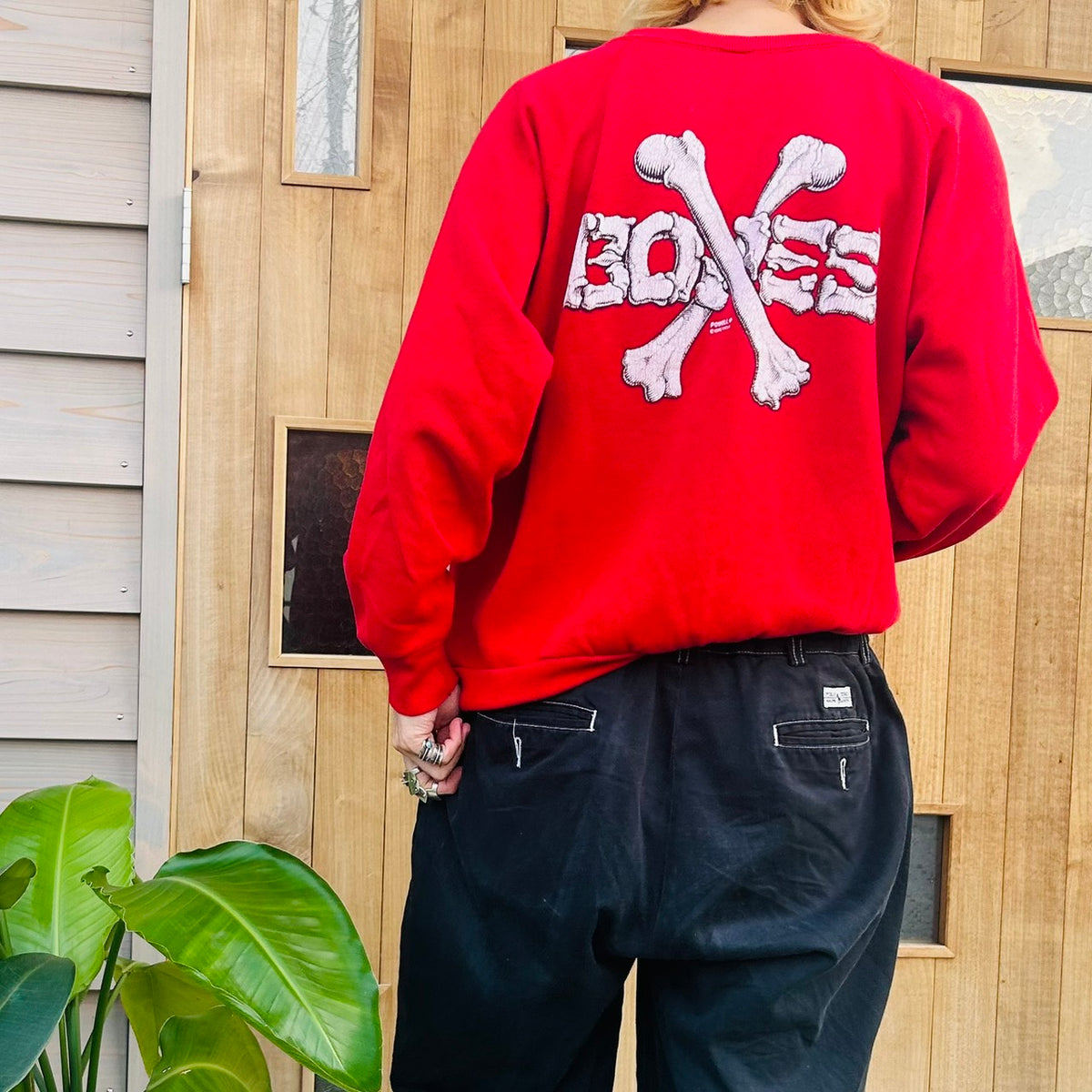 80's powell peralta CROSSBONE SWEAT size L Discus