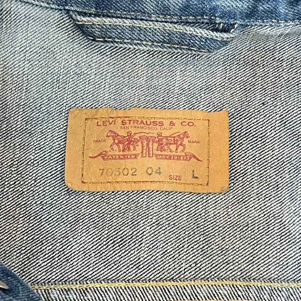 Levi's EU 2nd TYPE DENIM TRUCKER JACKET 70502 04 90's