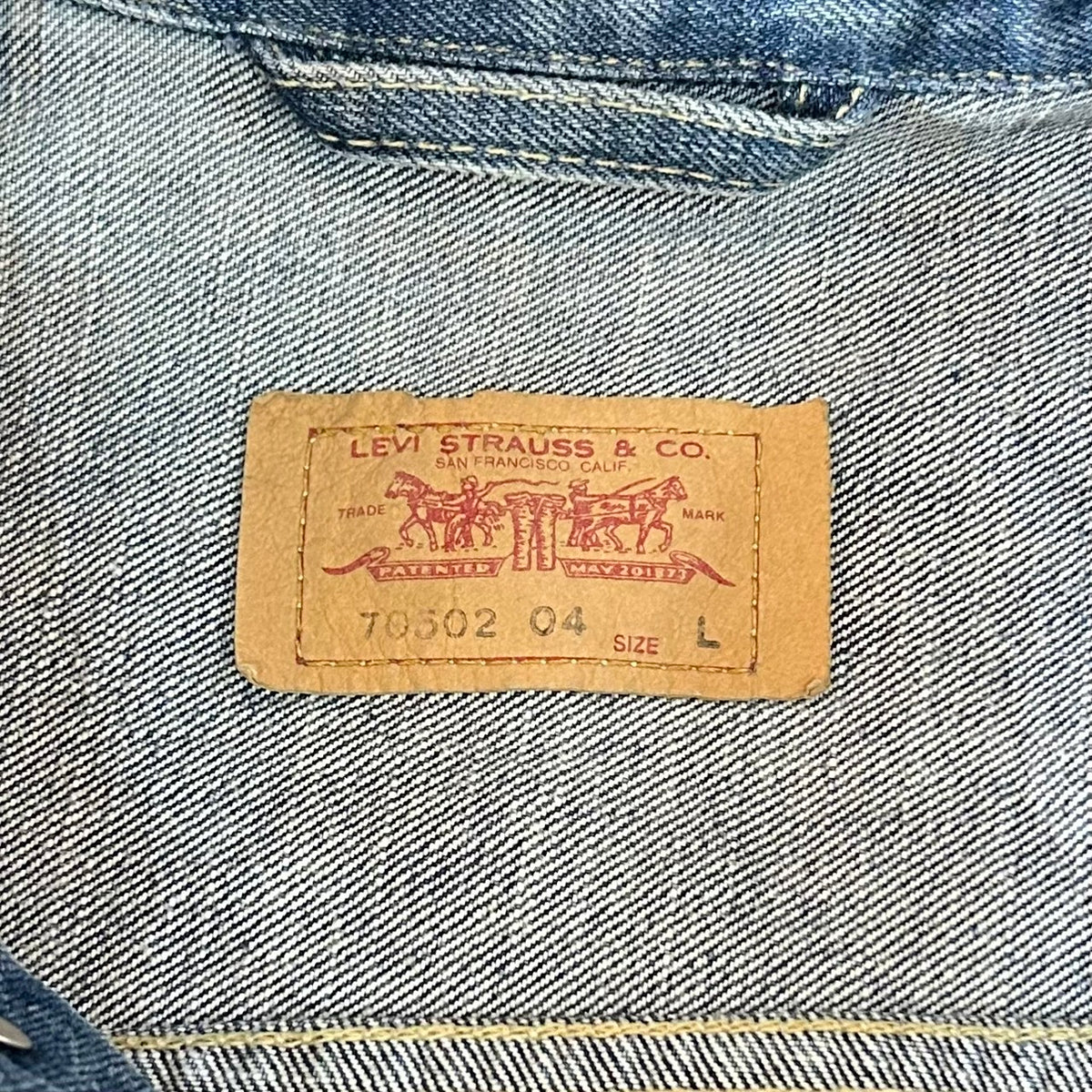 Levi's EU 2nd TYPE DENIM TRUCKER JACKET 70502 04 90's