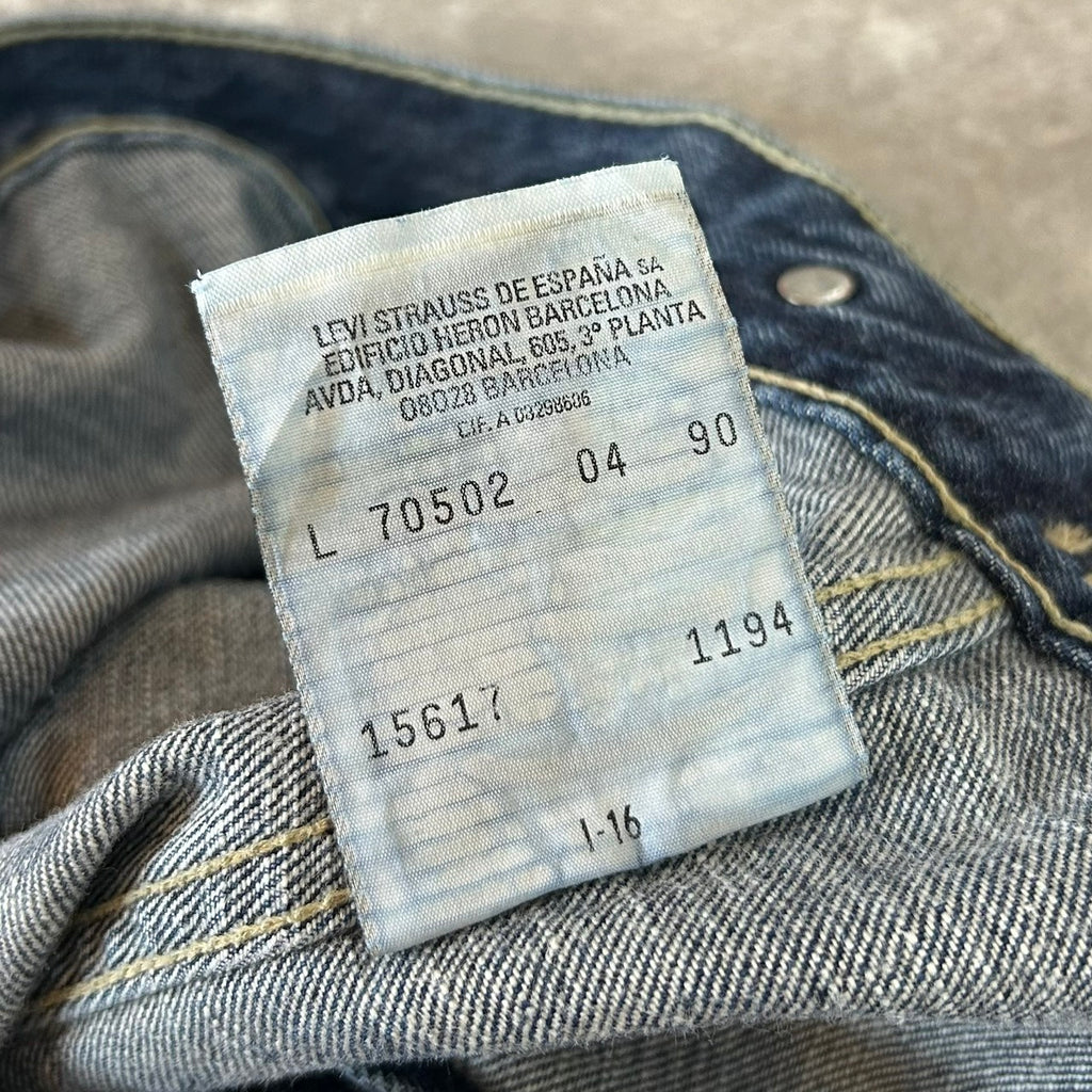 Levi's EU 2nd TYPE DENIM TRUCKER JACKET 70502 04 90's