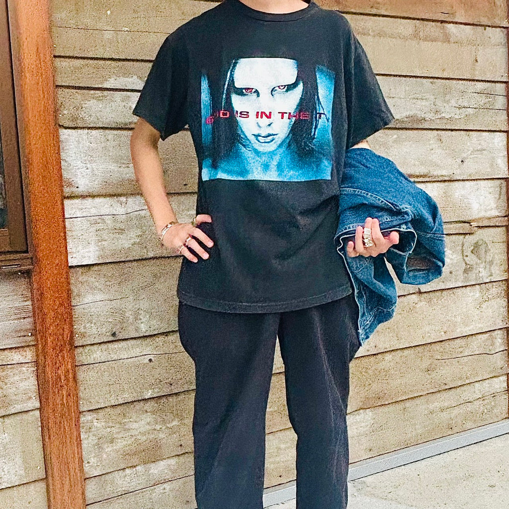 90's Marilyn Manson GOD IS IN THE TV WINTERLAND SIZE LARGE 1998 ©