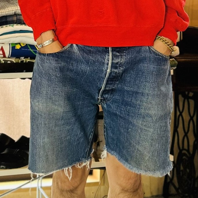 60's 70's Levi's 501 BIG E 後期 69年～71年 DENIM CUT OFF SHORT STYLE