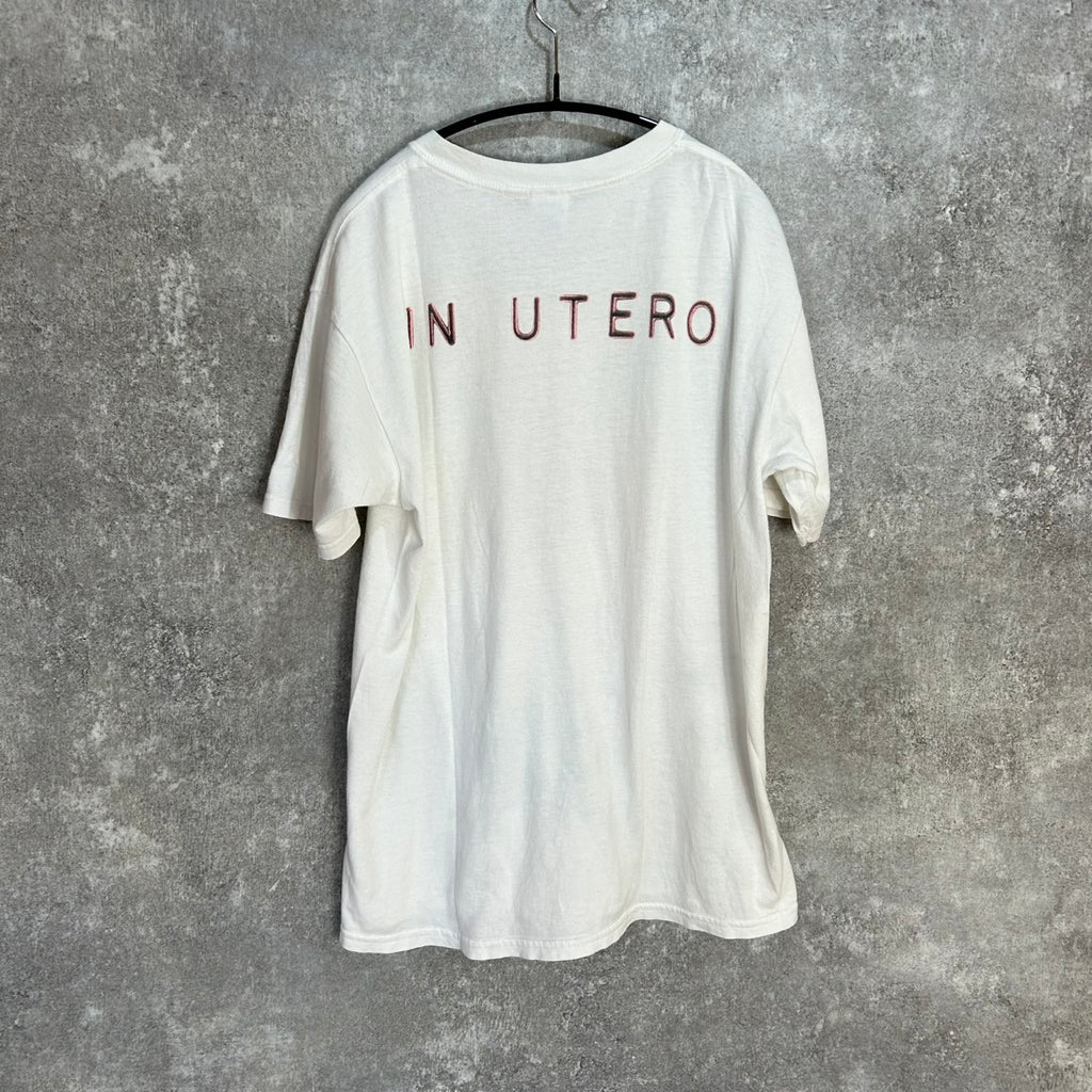 00's NIRVANA IN UTERO BAND TEE GILDAN SIZE M 1993 © Y2K