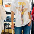 00's NIRVANA IN UTERO BAND TEE GILDAN SIZE M 1993 © Y2K