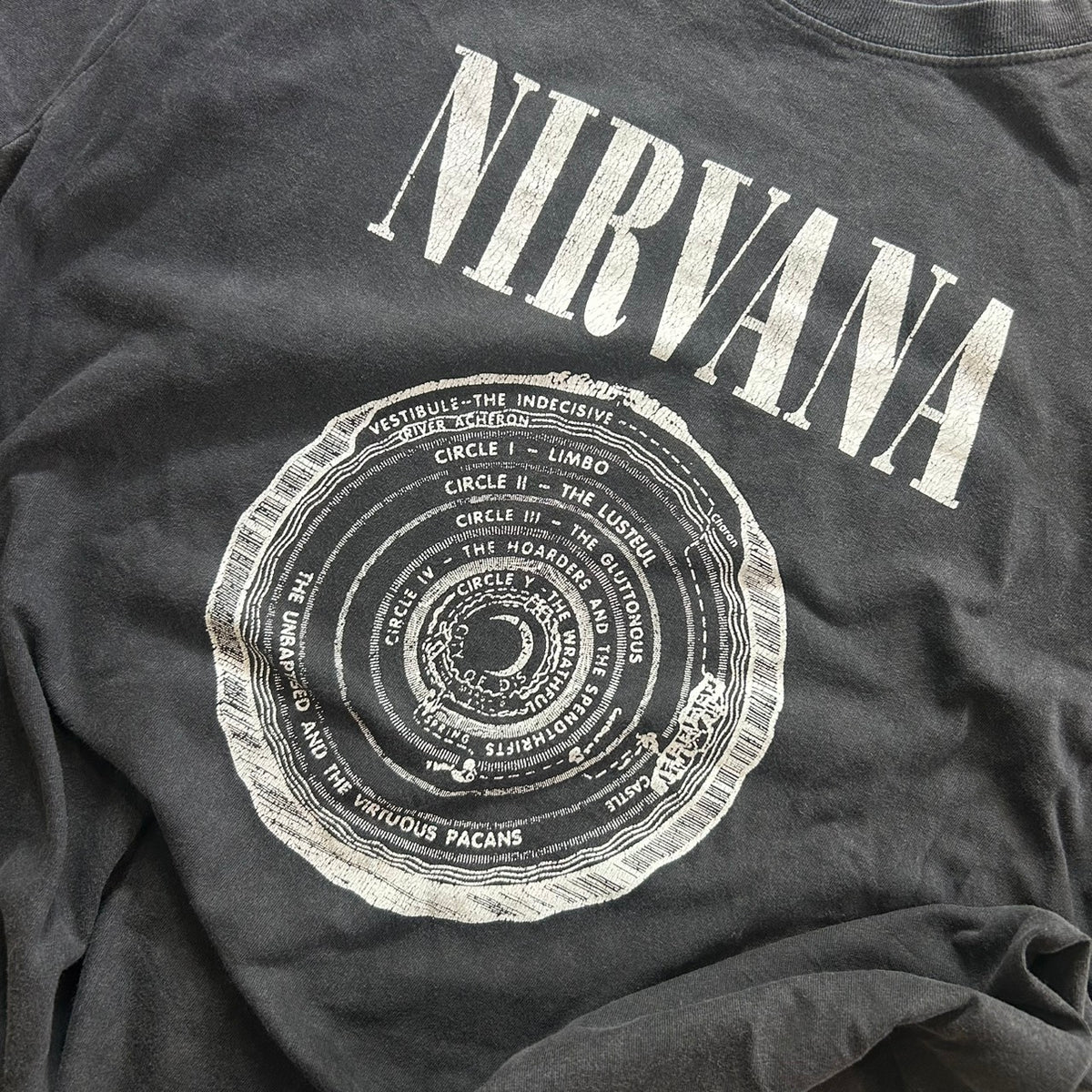NIRVANA VESTIBULE BAND TEE REPRINT GOOD FADE