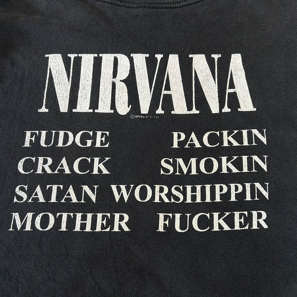 NIRVANA VESTIBULE BAND TEE REPRINT GOOD FADE