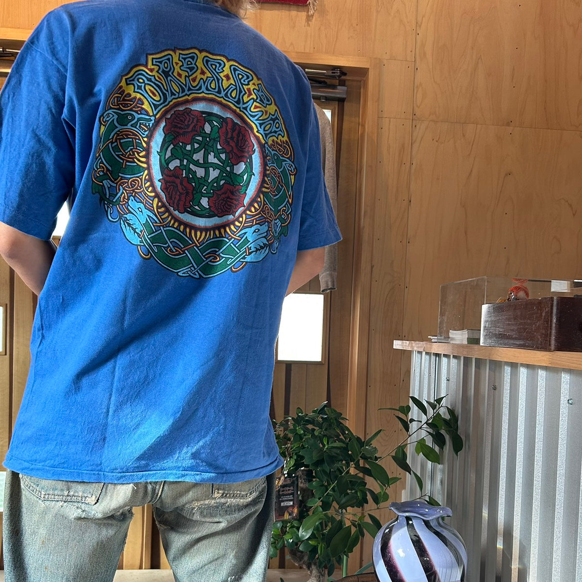 80's SANTA CRUZ DRESSEN ROSE TEE size XL Eric Dressen OLD SKATE