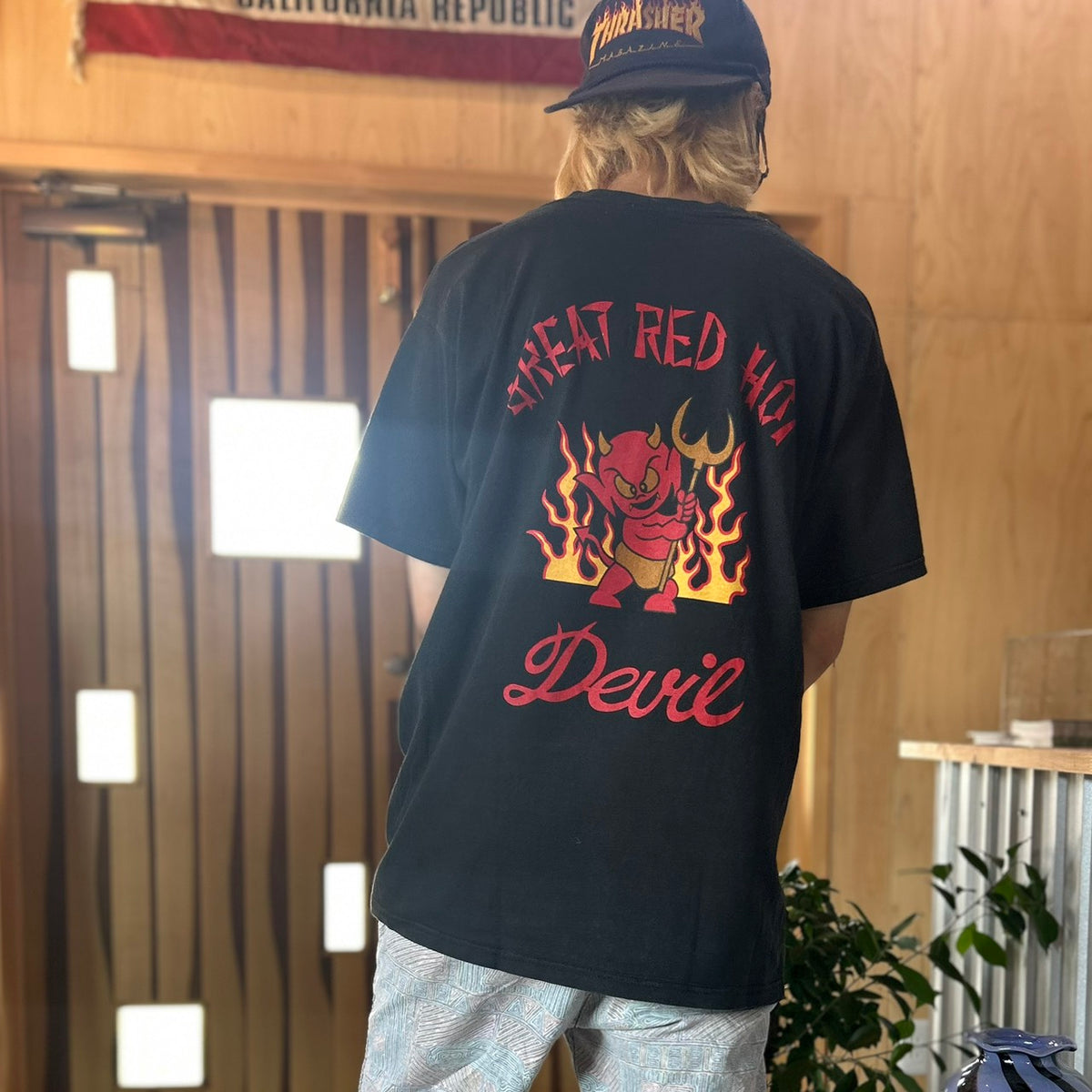 90's DOGTOWN GREAT RED HOT DEVIL TEE SIZE L OLD SKATE