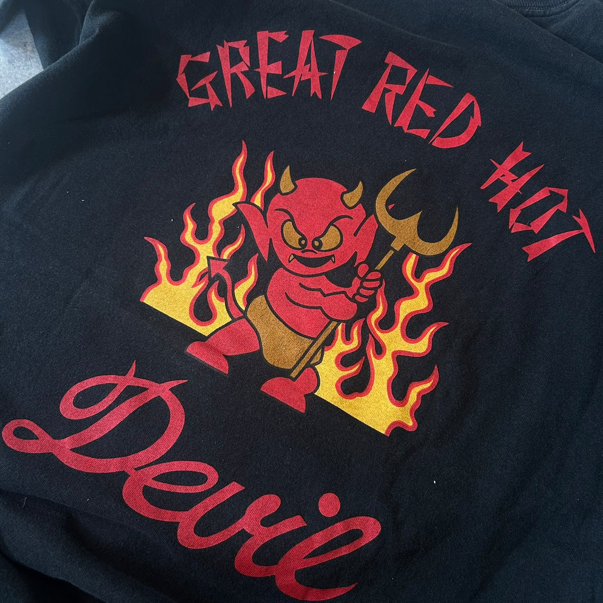 90's DOGTOWN GREAT RED HOT DEVIL TEE SIZE L OLD SKATE