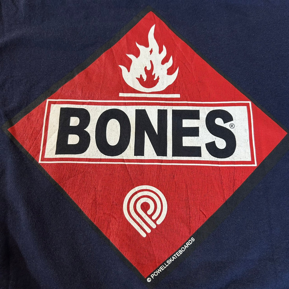 90's POWELL PERALTA Flammable Bones OLD SKATE