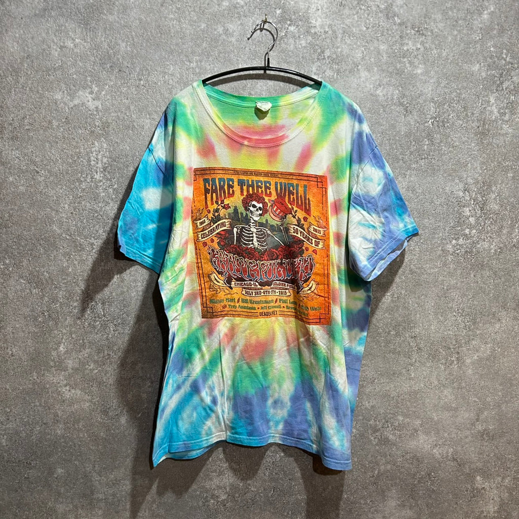 Grateful Dead 2015 Fare Thee Well 50th TIEDYE TEE SIZE 2XL