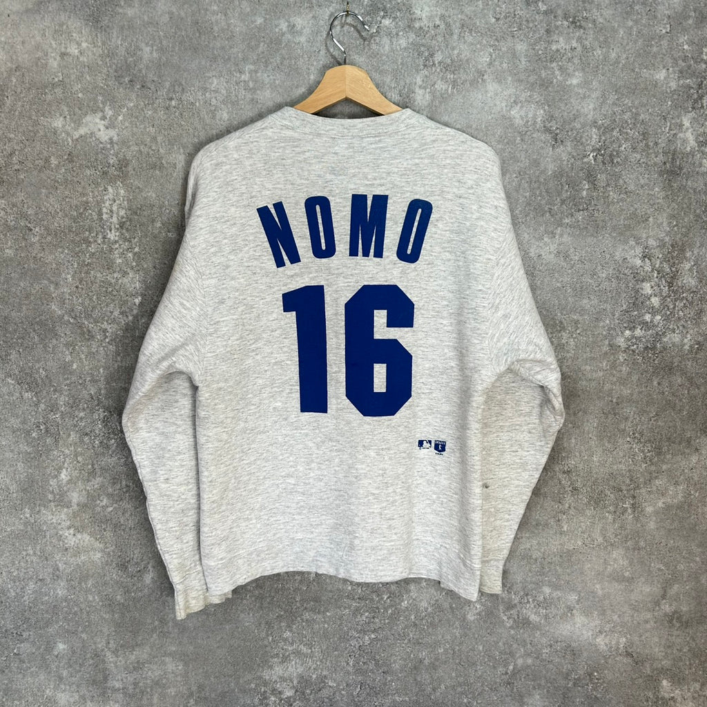 90's SALEM "HIDEO NOMO" Dodgers SWEAT MLB SIZE M MADE in USA