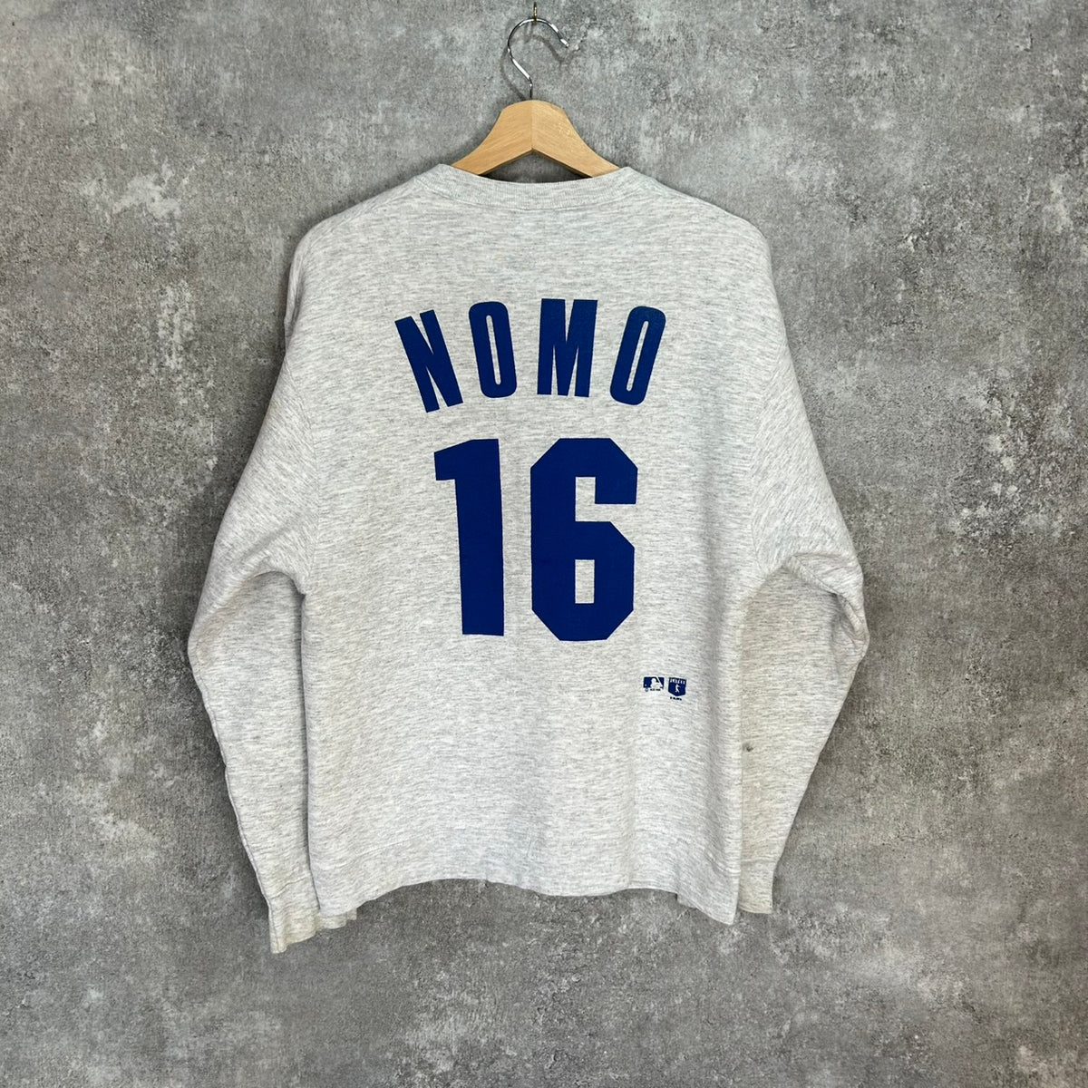 90's SALEM "HIDEO NOMO" Dodgers SWEAT MLB SIZE M MADE in USA