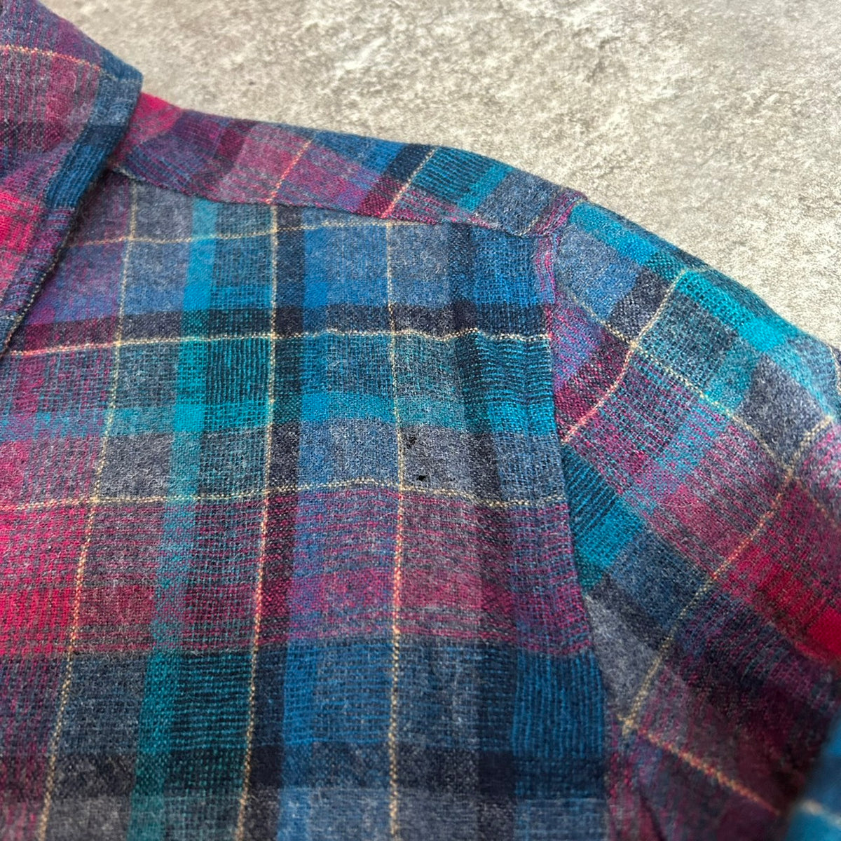 Vintage 70s 80s Pendleton Board Shirt Wool Plaid Womens Made in USA