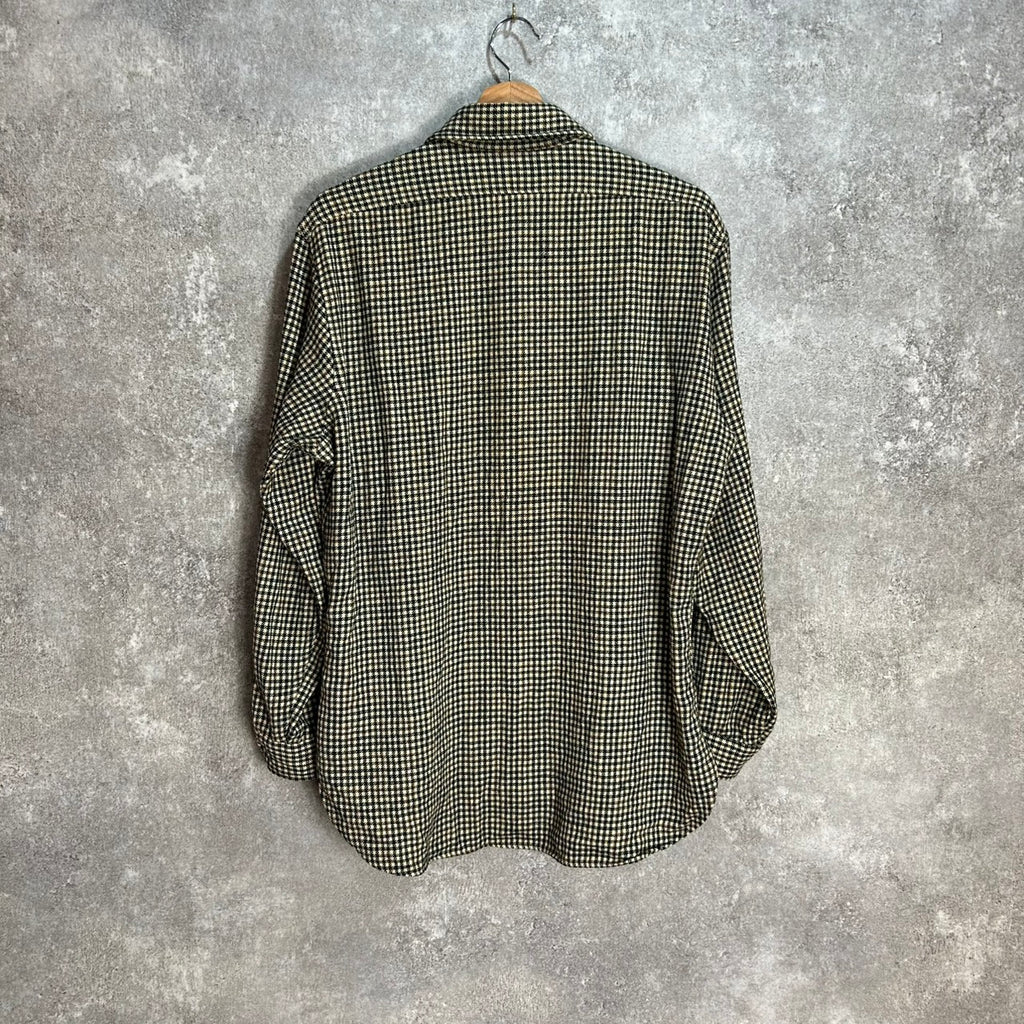 Vintage Pendleton Houndstooth Wool Shirt Circa 1970s