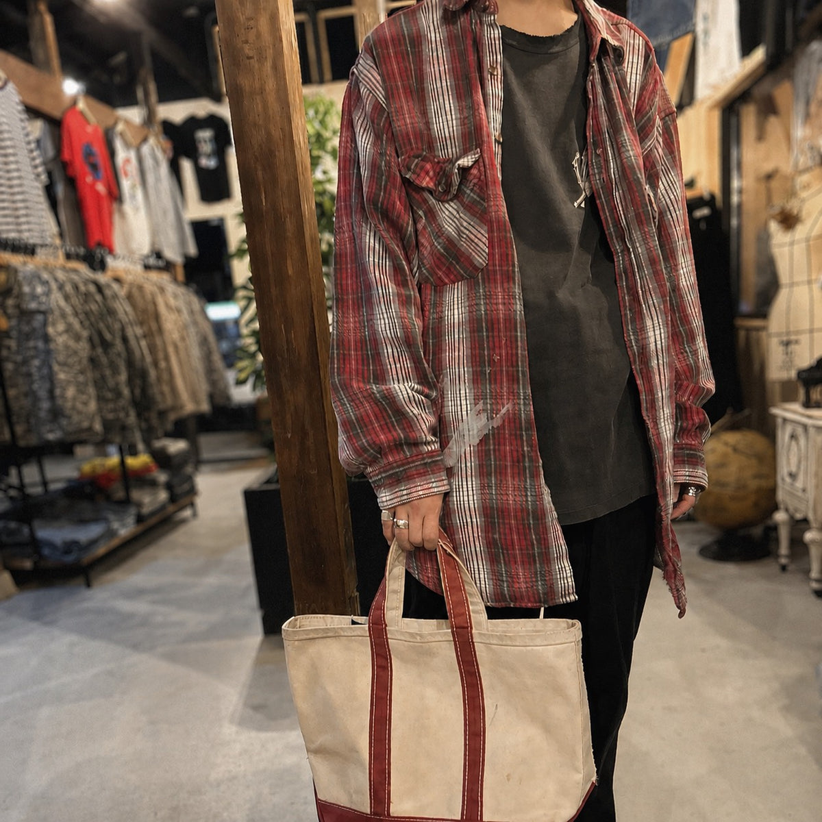 GREAT NORTHWEST CLOTHING CO. Shadow Check Flannel Shirt SIZE XLT