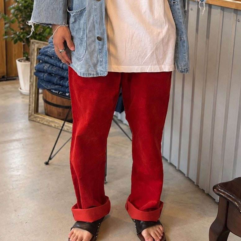 Ralph Lauren Corduroy Pants Classic Fit 38×32 RED