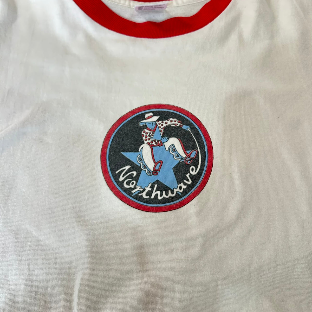 90's NORTHWAVE Ringer Tee SIZE XL anvil MADE in USA