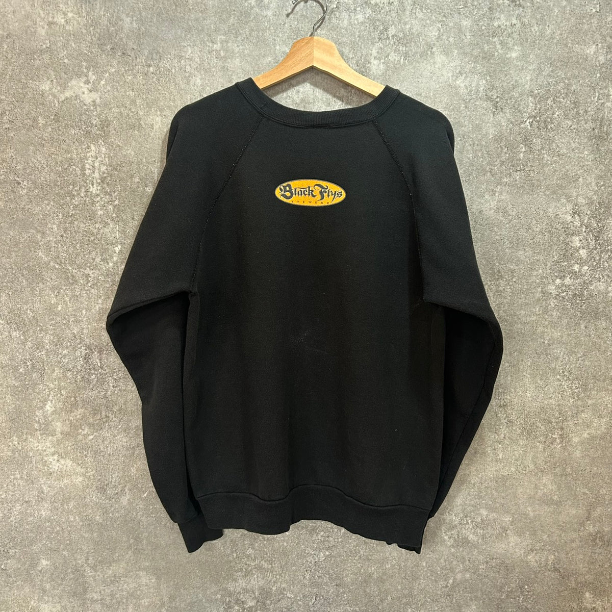 90's BLACK FLYS DEVIL SWEAT SIZE L MURINA MADE in USA