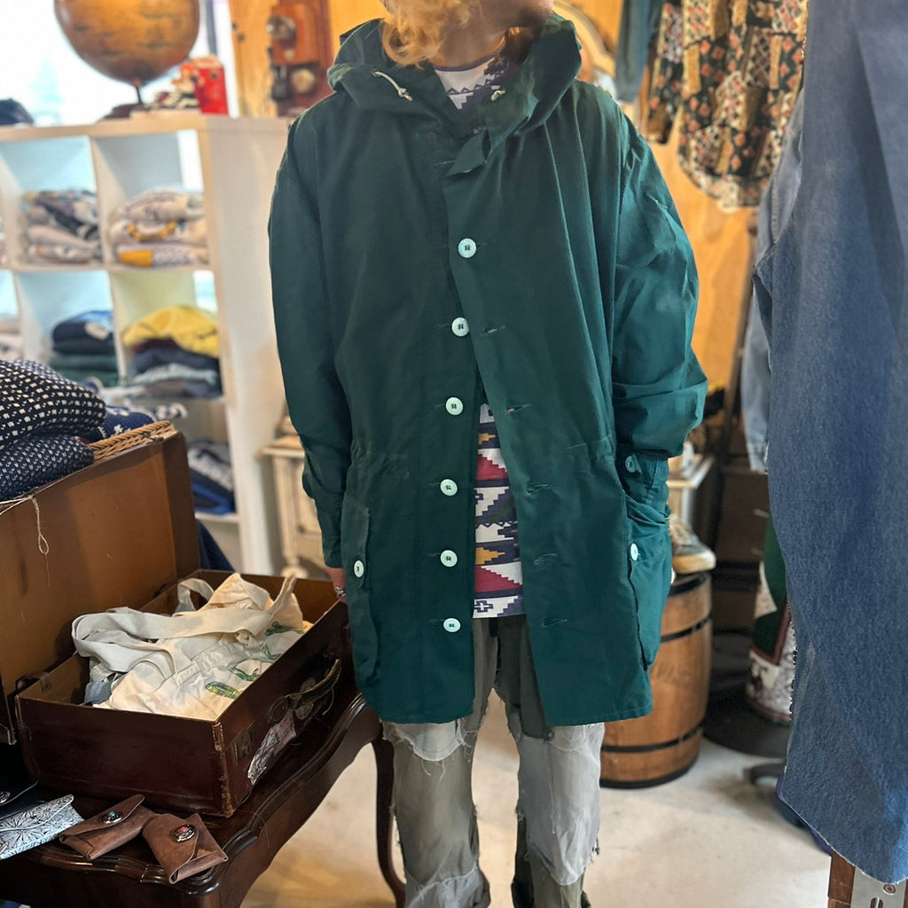 SWEDISH ARMY M62 SNOW PARKA REMAKE OVER DYE GREEN