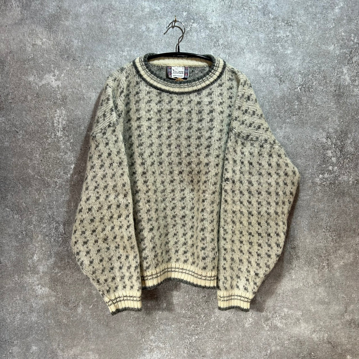 ICEWEAR WOOL SWEATER BIRDSEYE SIZE L