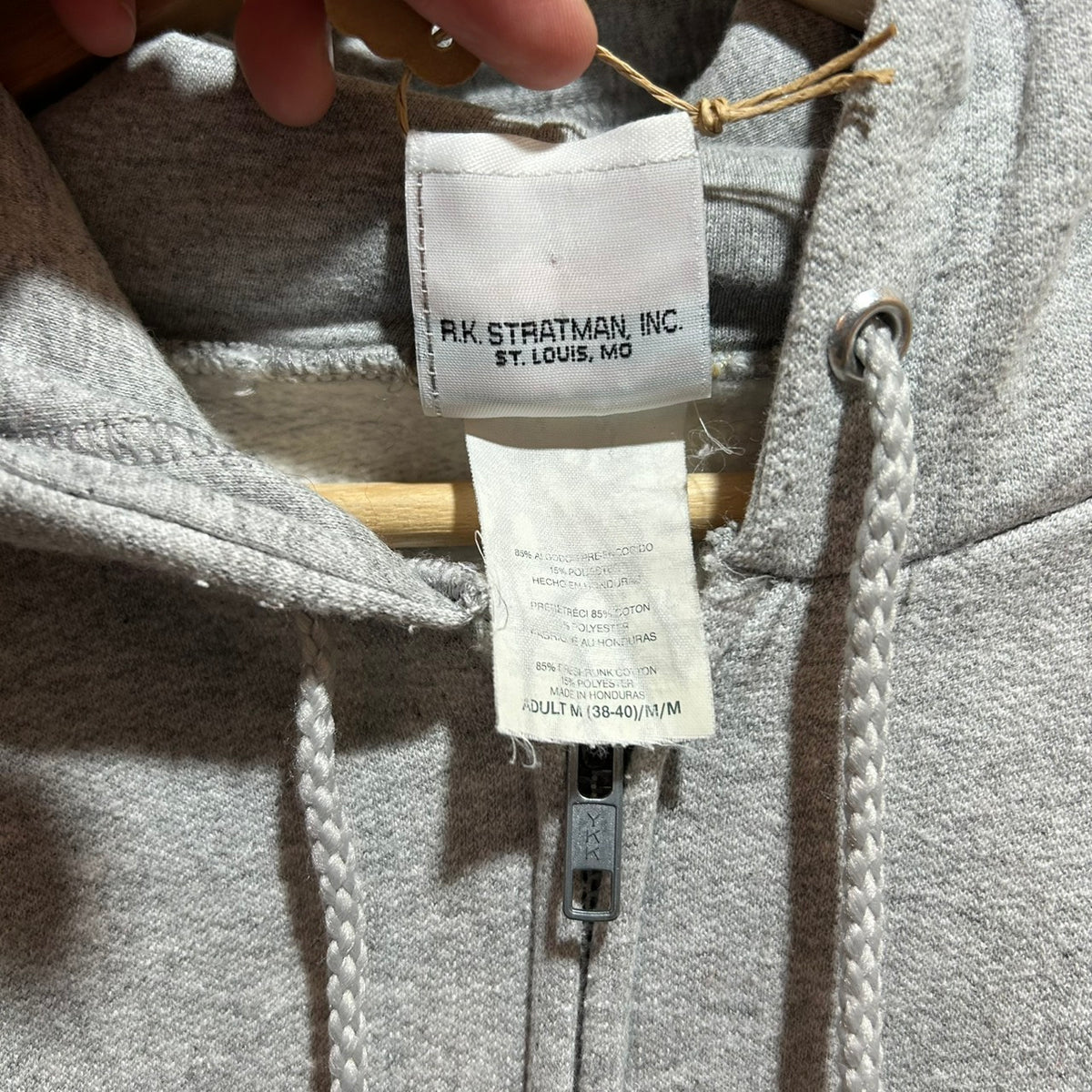 Vintage Grey San Diego California Harley Davidson Zip Up Hoodie